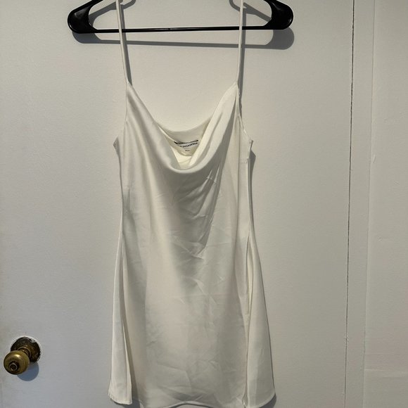 True Decadence // White Satin Cowl - Picture 5 of 5